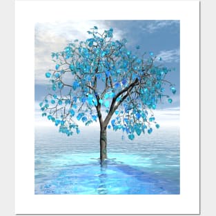 Crystal Blue Tree Posters and Art